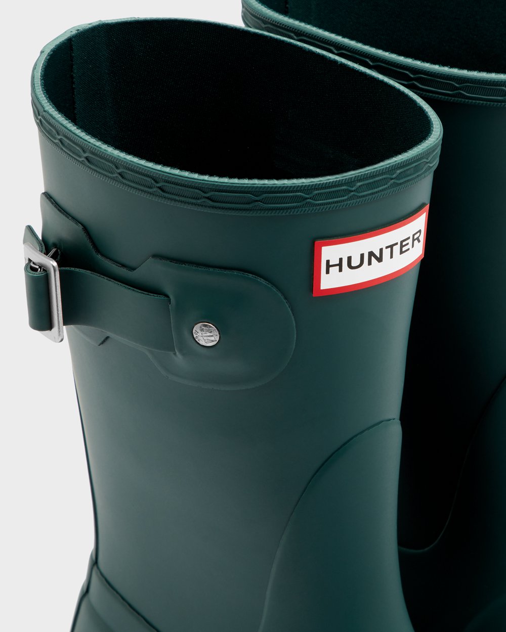 Hunter Original Short Rain Boots - Shop Online Womens Green - BVHZSD518